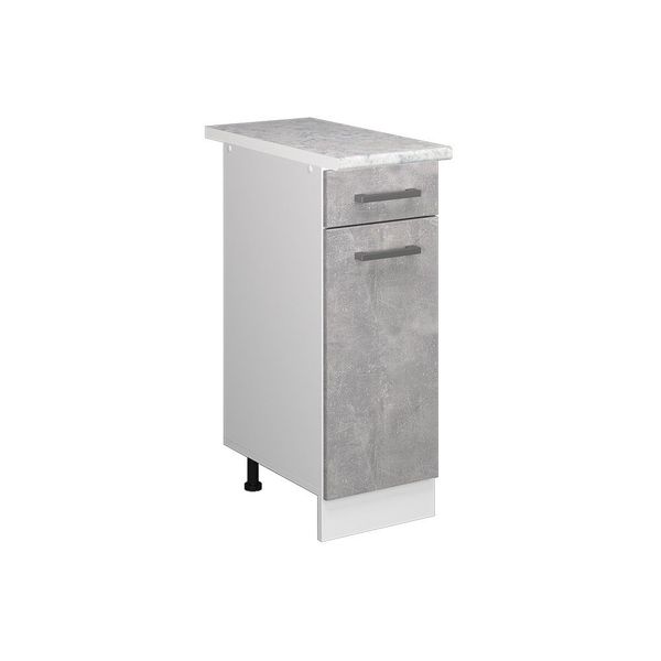 Vicco Unterschrank R-Line, Beton/Weiß, 30 cm, günstig online kaufen