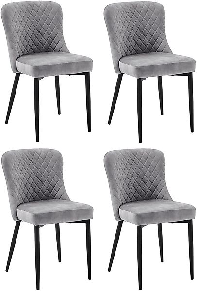 MCA furniture 4-Fußstuhl »ABOSHI Esszimmerstuhl (4er Set)«, (Set), 4 St., V günstig online kaufen