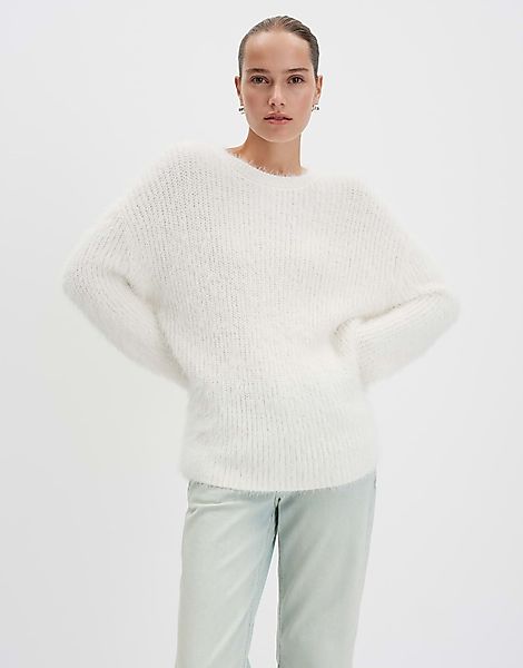 someday Strickpullover Tajah Rundhalsausschnitt und lockerer günstig online kaufen