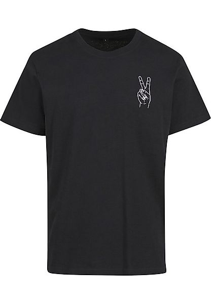 MisterTee T-Shirt MisterTee Herren Peace Sign Tee EMB (1-tlg) günstig online kaufen