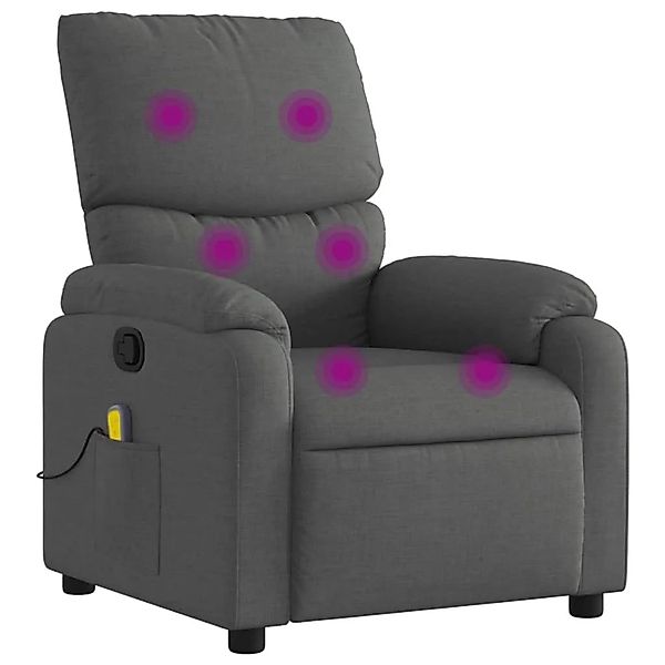 vidaXL Massage-Relaxsessel Stoff Dunkelgrau 3205685 günstig online kaufen