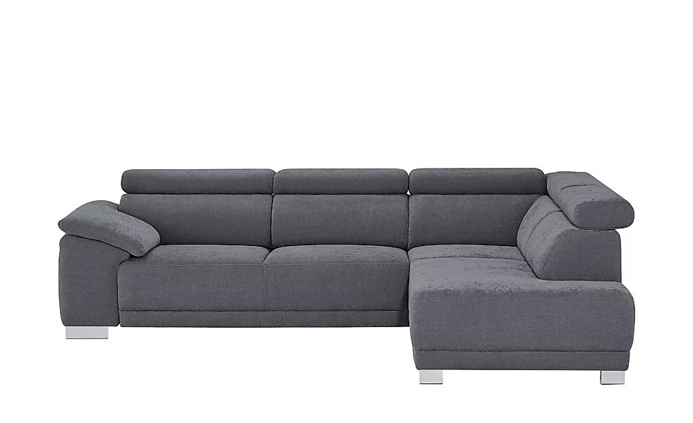 Ecksofa - grau - 76 cm - Polstermöbel > Sofas > Ecksofas - Möbel Kraft günstig online kaufen