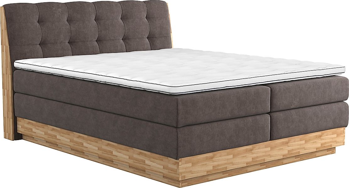 Home affaire Boxspringbett "Naome" Boxspringbett, Inklusive Topper günstig online kaufen