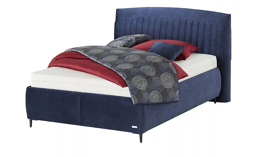 Wohnwert Polsterbett  Tauris - blau - 140 cm - Betten > Doppelbetten - Möbe günstig online kaufen