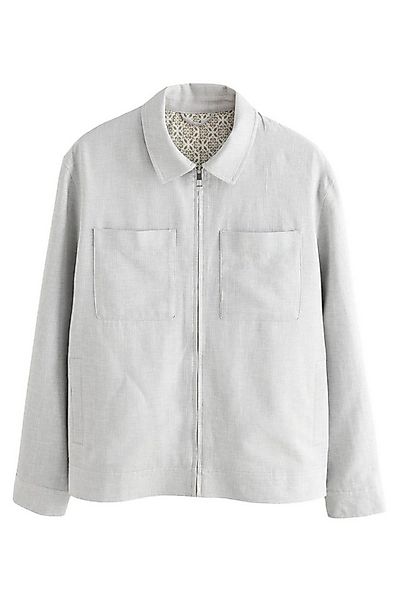 Next Hemdjacke Strukturierte Hemdjacke aus Leinengemisch (1-St) günstig online kaufen
