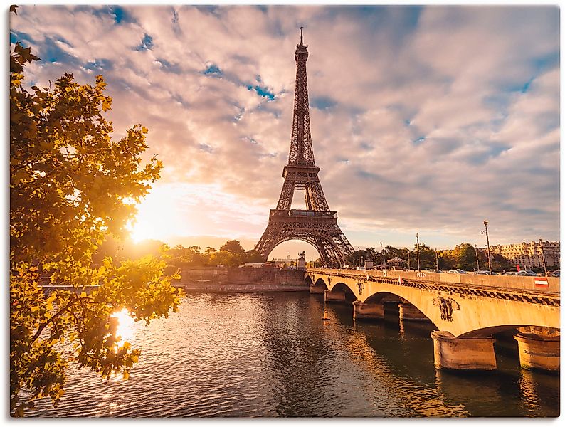 Artland Wandbild »Paris Eiffelturm II«, Gebäude, (1 St.), als Leinwandbild, günstig online kaufen