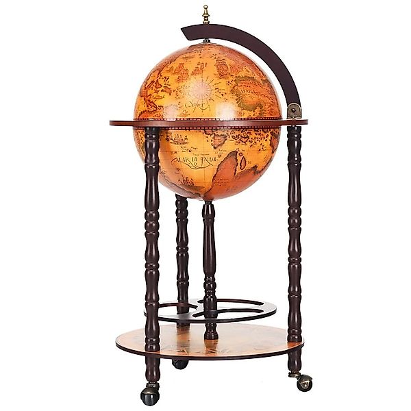 Costway Globusbar Weltkugel Barwagen Retro Weinregal für Wein günstig online kaufen
