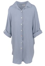 Seasons of April Hemdbluse Oversized Musselinbluse günstig online kaufen