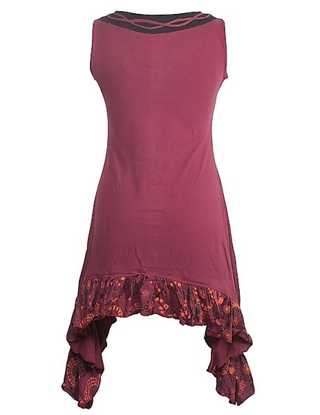 Vishes Zipfelkleid Armloses Zipfelkleid mit V-Ausschnitt günstig online kaufen