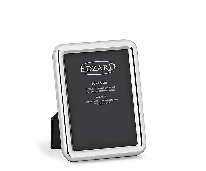 EDZARD Bilderrahmen Como, versilbert und anlaufgeschützt, für 10x15 cm Foto günstig online kaufen