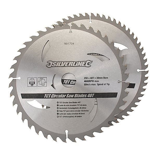 Kreissägeblatt 2 x Hartmetall Kreissägeblätter 250 günstig online kaufen