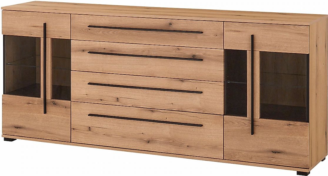 Home affaire Sideboard "Cantara, moderner Schrank, Kommode in Eiche Evoke o günstig online kaufen