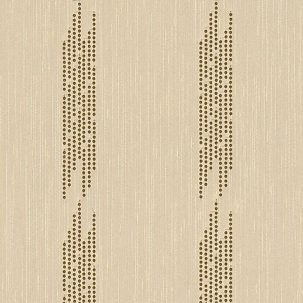 Bricoflor Pailletten Tapete in Beige Gold Elegante Vliestapete mit Flock fü günstig online kaufen