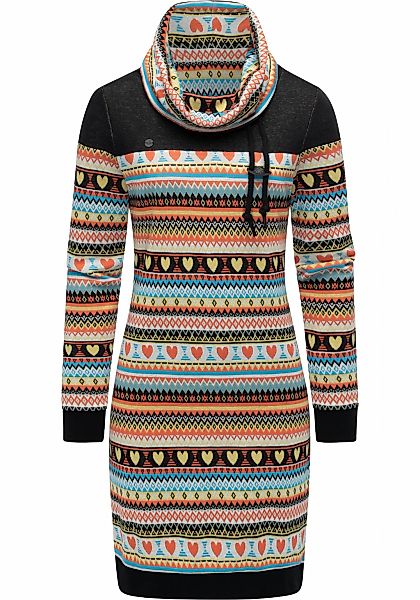 Ragwear Sweatkleid "Chlloe Jacquard YOUMODO" Ohne Taschen stylisches Langar günstig online kaufen
