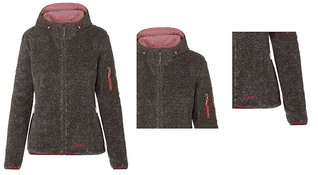 Almgwand Strickjacke Almgwand Kübelspitz Damen Strickjacke Teddy Fleece Jac günstig online kaufen