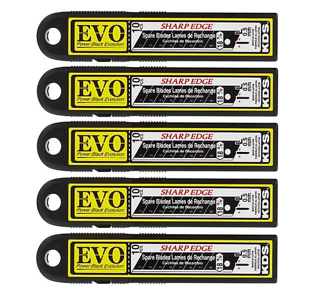 KDS Japan Cuttermesser Japanklingen KDS 18mm extrem scharf 50 Stück Power B günstig online kaufen