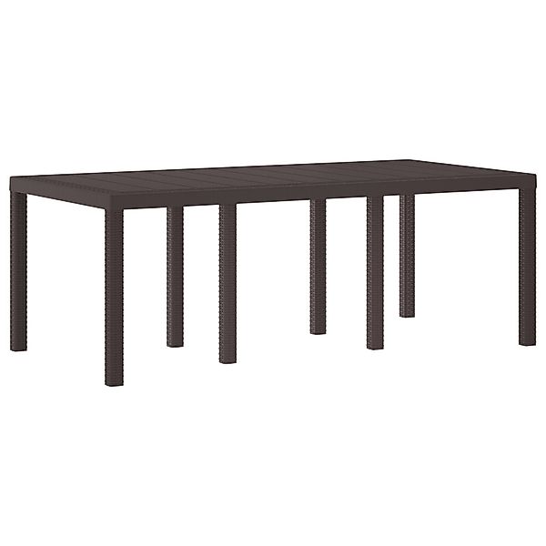 vidaXL Gartentisch Gartentisch Braun 200x100x73 cm günstig online kaufen