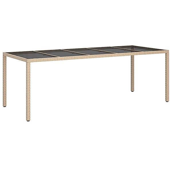 vidaXL Gartentisch Gartentisch Beige 250x100x75 cm günstig online kaufen