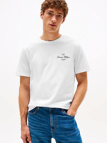 Tommy Hilfiger T-Shirt "OUTLINE FLAG SCRIPT TEE" günstig online kaufen