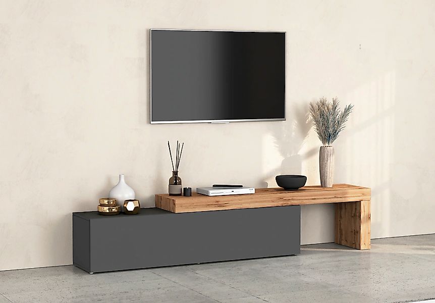 INOSIGN Lowboard "Chronos TV-Board, TV-Schrank", (1 St., Breite verstellbar günstig online kaufen