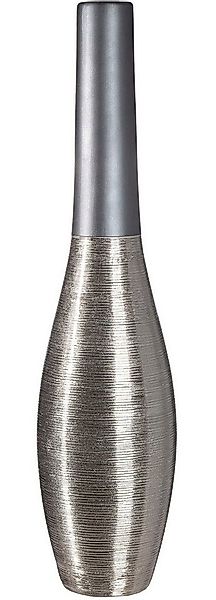 GILDE Bodenvase Bodenvase Kegel London anthrazitfarben H. 73 cm (1 St) günstig online kaufen