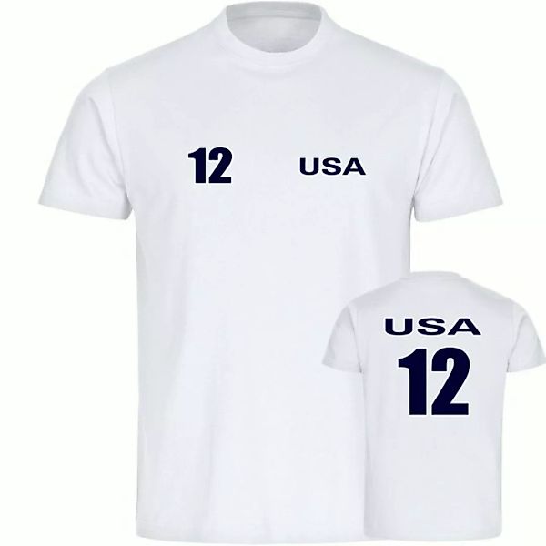 multifanshop T-Shirt Herren USA - Trikot 12 - Männer günstig online kaufen