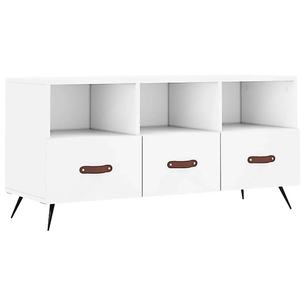 vidaXL TV-Schrank Weiß 102x36x50 cm Holzwerkstoff 829004 günstig online kaufen