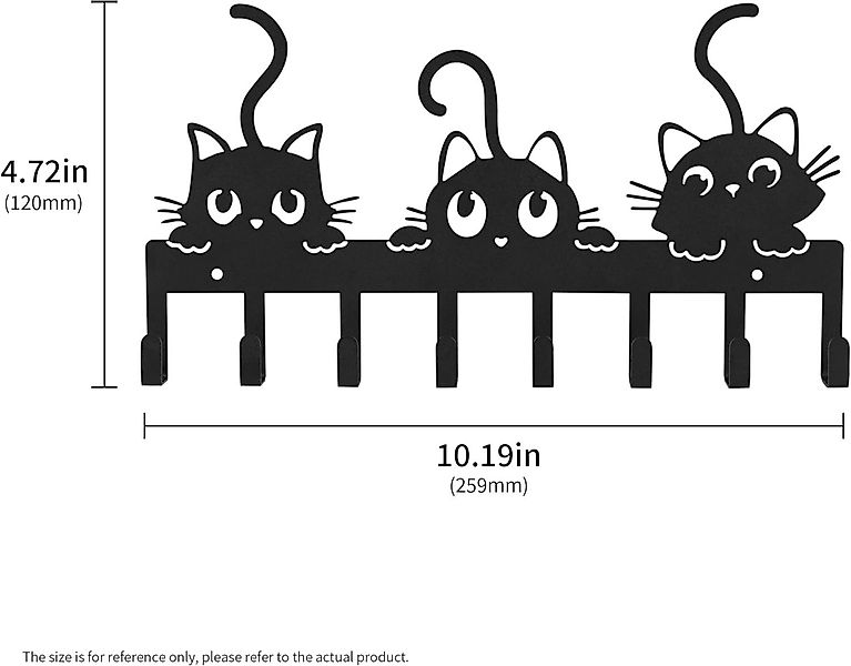Auledio Schlüsselbrett Metall-Schlüsselhalter – 7/8 Haken Organizer für Ein günstig online kaufen