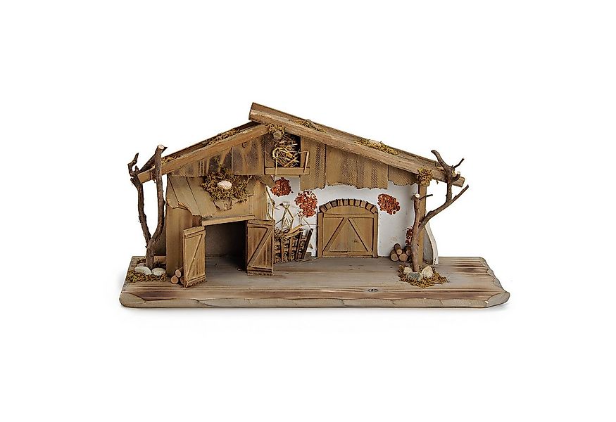 matches21 HOME & HOBBY Krippe Große XXL Holz Weihnachtskrippe 60 cm als Tis günstig online kaufen