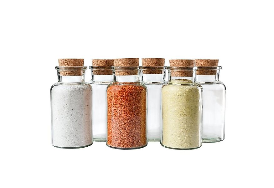 MamboCat Gewürzbehälter 6er Set Gewürzgläser 300ml + Korken, Aufbewahrung K günstig online kaufen