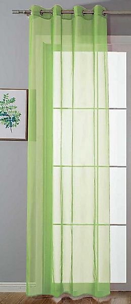 Gardinenbox Gardine (1 St), Ösen, transparent, Voile, Store Bleibandabschlu günstig online kaufen