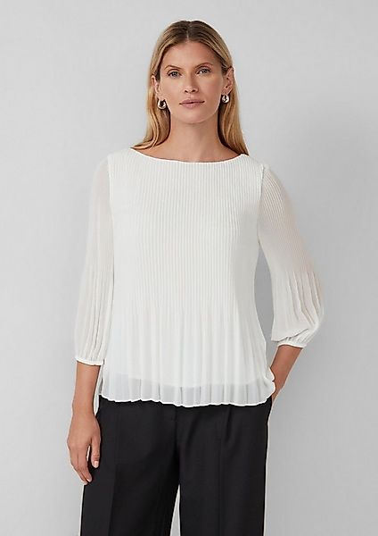 s.Oliver Kurzarmbluse Bluse Plisseebluse mit 3/4-Arm günstig online kaufen