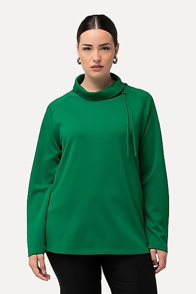 Ulla Popken Sweatshirt Sweatshirt Modalmix Stehkragen günstig online kaufen