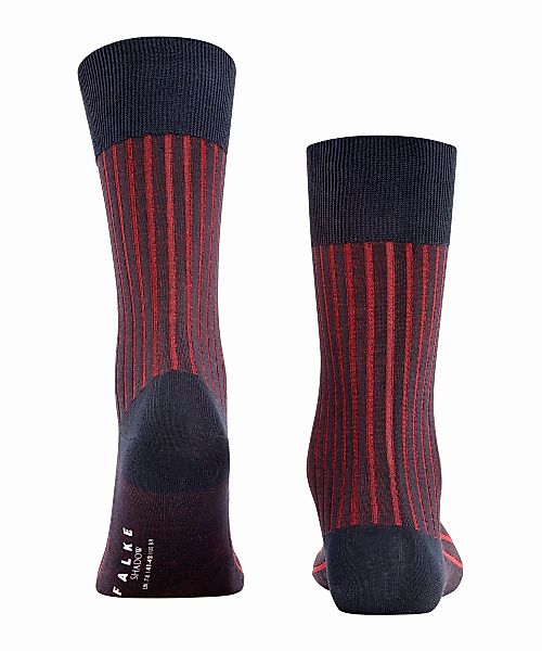 FALKE Shadow Herren Socken, 39-40, Blau, Rippe, Baumwolle, 14648-637603 günstig online kaufen