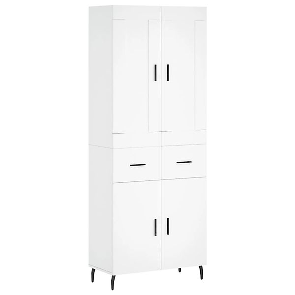vidaXL Highboard Weiß 69,5x34x180 cm Holzwerkstoff 3199889 günstig online kaufen