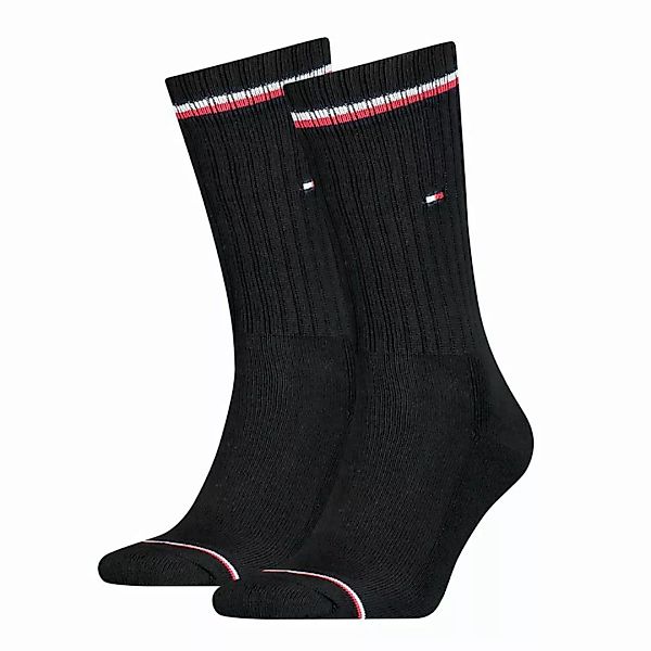 Tommy Hilfiger Iconic Crew Socken 2 Paare EU 47-49 Black günstig online kaufen