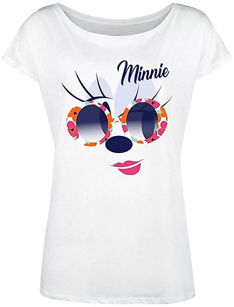 Mickey & Minnie Mouse St. Tropez Damen Loose-Shirt weiss günstig online kaufen