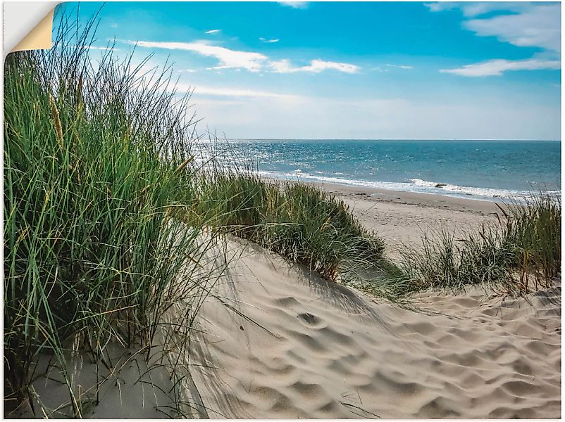 Artland Wandbild "Dünenlandschaft im Sommer an der Nordsee", Strand, (1 St. günstig online kaufen