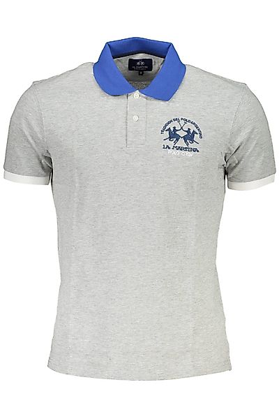 La Martina Poloshirt Stilvolles Graues Herren-Poloshirt günstig online kaufen