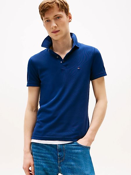 Tommy Hilfiger Poloshirt "1985 SLIM POLO", Markenstickerei, aus Baumwoll-Pi günstig online kaufen