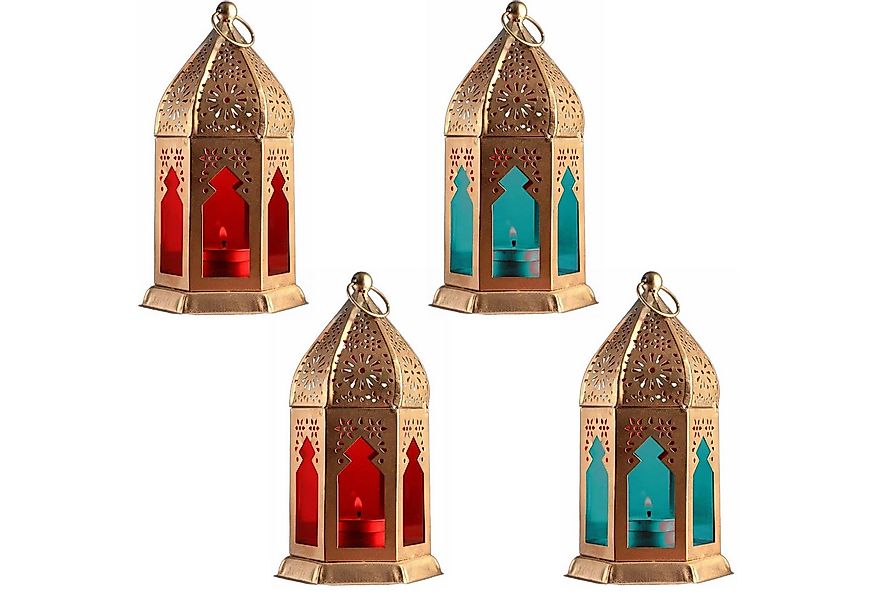Marrakesch Orient & Mediterran Interior Teelichthalter 4er Set Orientalisch günstig online kaufen
