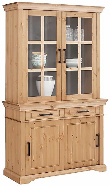 Home affaire Vitrine »Anabel«, aus massiver Kiefer, Breite 110 cm günstig online kaufen