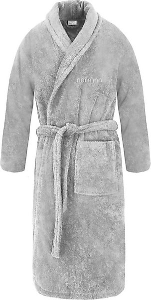 normani Unisex-Bademantel Unisex Baumwoll-Bademantel 450 g/m² Flee, 122, Bi günstig online kaufen