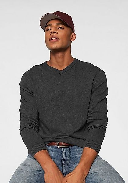 Jack & Jones V-Ausschnitt-Pullover JJEBASIC KNIT V-NECK günstig online kaufen