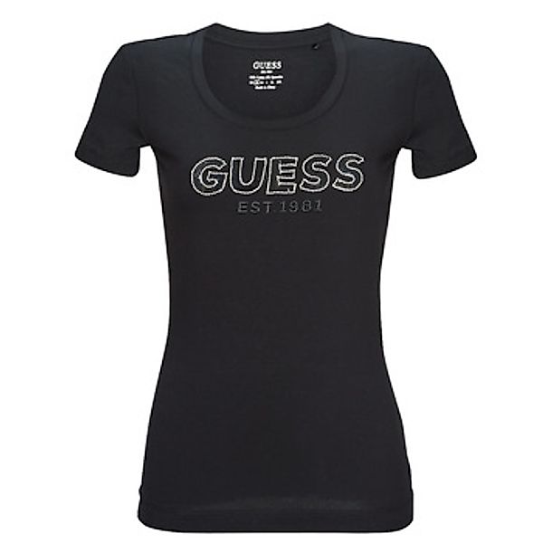 Guess  T-Shirt SS RN MESH LOGO TEE günstig online kaufen