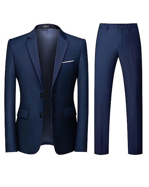 Allthemen Anzug (2 tlg, Sakko & Hose) Herren Anzug Slim Fit Einreihig Busin günstig online kaufen