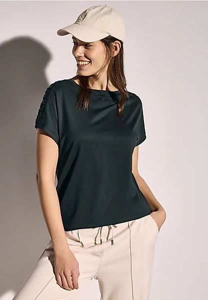 T-Shirt mit Raffung günstig online kaufen