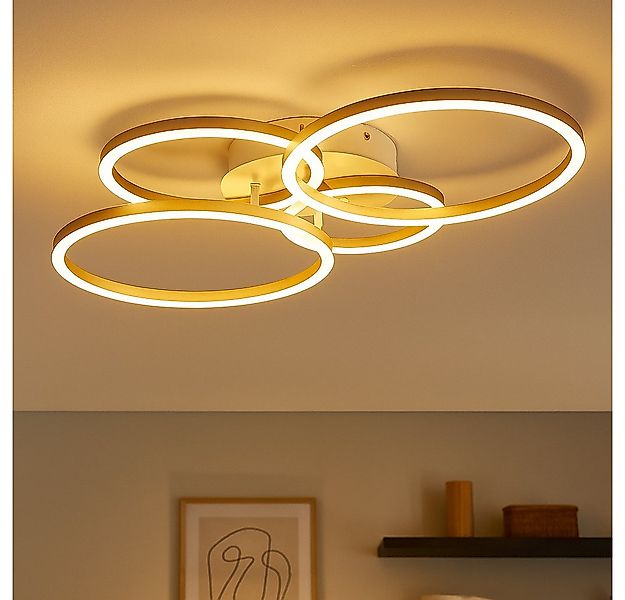 GLOBO LIGHTING LED Deckenleuchte, LED-Leuchtmittel fest verbaut, Warmweiß, günstig online kaufen