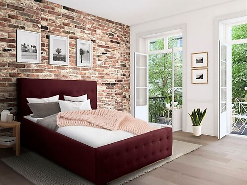 Home affaire Polsterbett "Vaine" in 5 Breiten, auch in Länge 220 cm, incl. günstig online kaufen