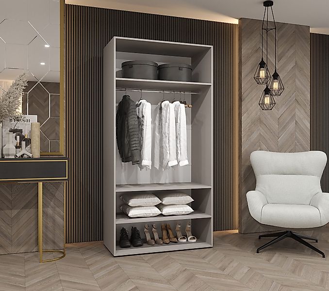 ABIKS MÖBEL Drehtürenschrank ALICANTE 3 Schlafzimmerschrank mit Kleiderstan günstig online kaufen